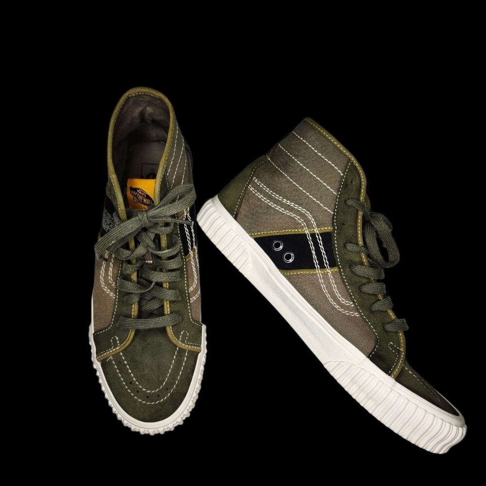 Vans Men's OD Green Earth Day Limited Edition High-Top Sneakers Size 12